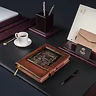Щоденник шкіряний "Богдан Хмельницький" А5 формату коричневий,змінний блок, фото 9