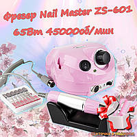 Фрезер для манікюру оригінал рожевий ZS 601 65 Вт 45000 про апарат для манікюру ( Nail Drill pro zs 601)