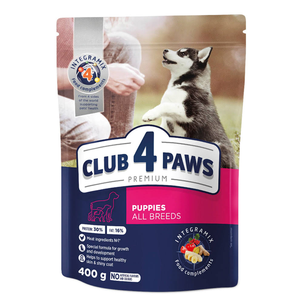 Сухий корм для цуценят Клуб 4 лапи Преміум Club 4 Paws Premium Puppies All Breds 0,4 кг