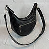 Сумка жіноча "Селена" натуральна шкіра , чорна венетто, фото 3