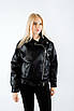 Куртка косуха оверсайз чорна 2255 S (2000000112688), фото 5
