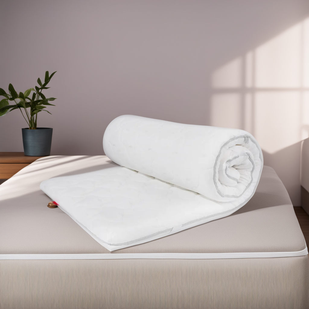 Матрац топпер тонкий на диван і ліжко EuroSleep Latex x3 70x190 Футон двосторонній безпружинний