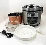 Бюджетна мультиварка Rainberg RB-6209 6 л, Багатофункціональна мультиварка, Побутові NY-879 мультиварки, фото 3