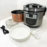 Бюджетна мультиварка Rainberg RB-6209 6 л, Багатофункціональна мультиварка, Побутові NY-879 мультиварки, фото 10