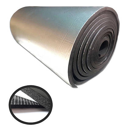 Спінений каучук PA-FLEX 19 мм самоклеючий фольгований (утеплювач, шумоізоляція), фото 1