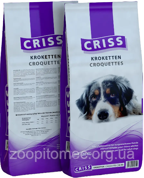 Вологий корм Кріс Criss Adult Dog для собак усіх порід смак в асортименті, 1200 г, фото 1
