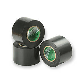 Стрічка-скотч PA-FLEX ПВХ для монтажу каучуку 50 мм х 25 м (чорна), фото 1