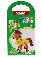 PAULINDA Маса для ліплення Super Dough 3D FUN Кінь Baumar - Час Купувати