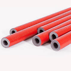 Ізоляція труб UKRIZOL 18/6 зі спіненого поліетилену, червоний