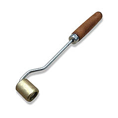 Металевий прикаточний ролик з довгою ручкою (ширина - 32 мм, діаметр - 25 мм)