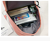 Рюкзак жіночі сумки пенал Комплект сірий 436G, фото 4