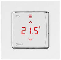 Danfoss Терморегулятор Icon Display, +5...35° C, электронный, проводной, накладной, 230V, белый Baumar -