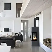 Сталева піч-камін Kratki THOR 8 VIEW (8,0 кВт)