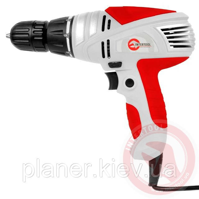 Шурупокрут 280 Вт, 230 В, 0-750об/хв, 1.0-10 мм, реверс, момент фіксації 23+1 INTERTOOL DT-0103, фото 1