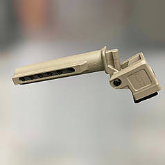 Труба складана для приклада АКСУ DLG Tactical (DLG-157-beige), АК-74М і АК-104 Mil-Spec, адаптер приклада складаний, Койот