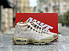 Чоловічі термо кросівки Nike 95 SneakerBoot Beige (Бежеві) Найк 95 високі термоносок текстиль осінь зима, фото 3
