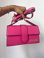 Женская сумка Jacquemus (розовая) красивая элегантная деловая сумочка Gi31010 тренд