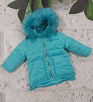 Зимова куртка для дівчат на зріст 86,92,98,104