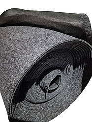 Карпет автомобільний ПХ-800 W темно-сірий з флізеліновою підкладкою (ширина 1,6 м)