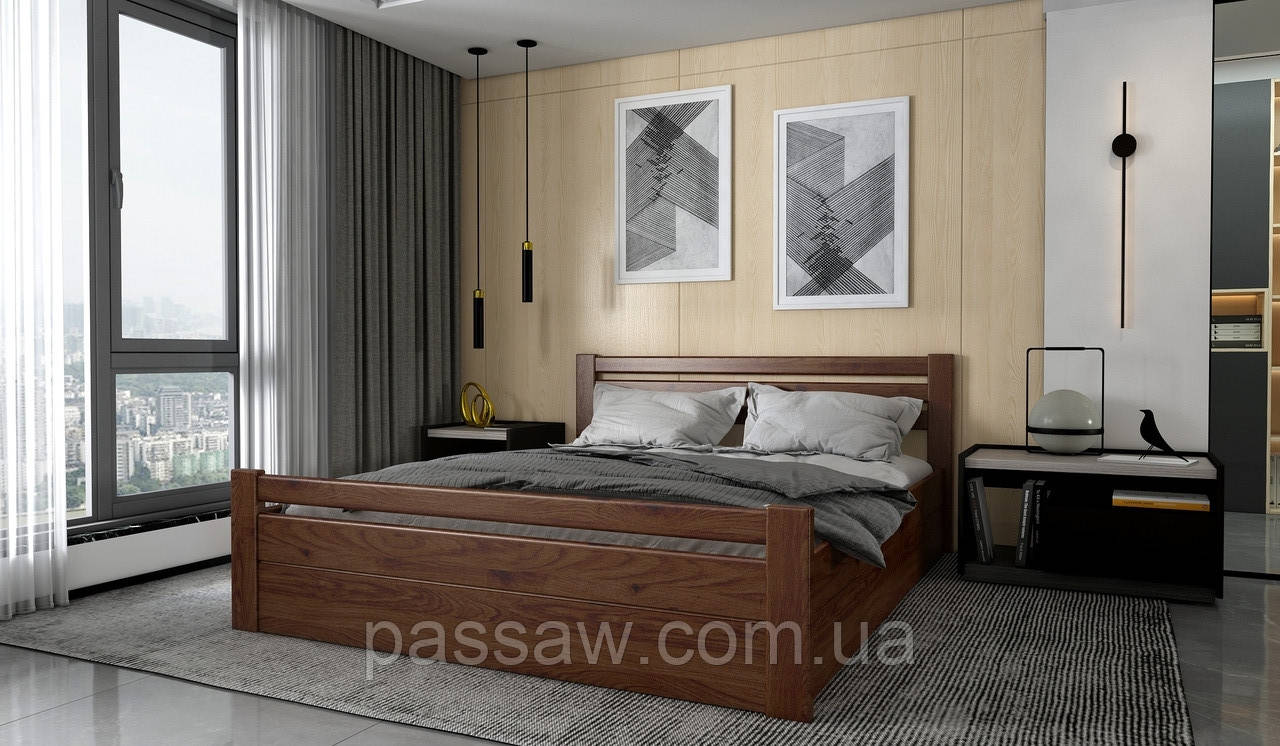 Ліжко "Прем'єра-ПМ" 140 з підйомним механізмом і великою нішою для зберігання речей, фото 1