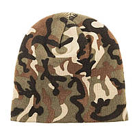 Шапка зимняя тактическая Mil-Tec Watch Cap Beanie - Woodland