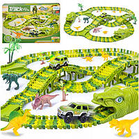 Гоночная трасса Kinderplay парк динозавров большая гоночная трасса с динозаврами детская трасса 360 см