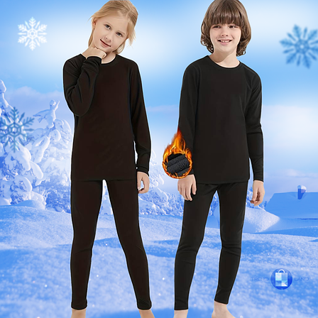 Комплект термобілизни дитячий BioActive, 32 розмір, Чорний/Тремобільце для хлопчика або дівчинки зимове до -25 °C, фото 2