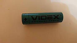 Акумулятор Videx літій-іонний 18650 (без захисту) 2800mAh  3.7 V ( до середини 2020 р.)