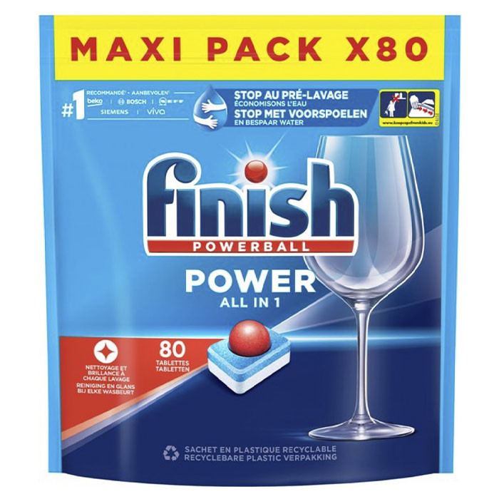 Таблетки для посудомийних машин Finish Powerball All in 1 Regular 80 шт