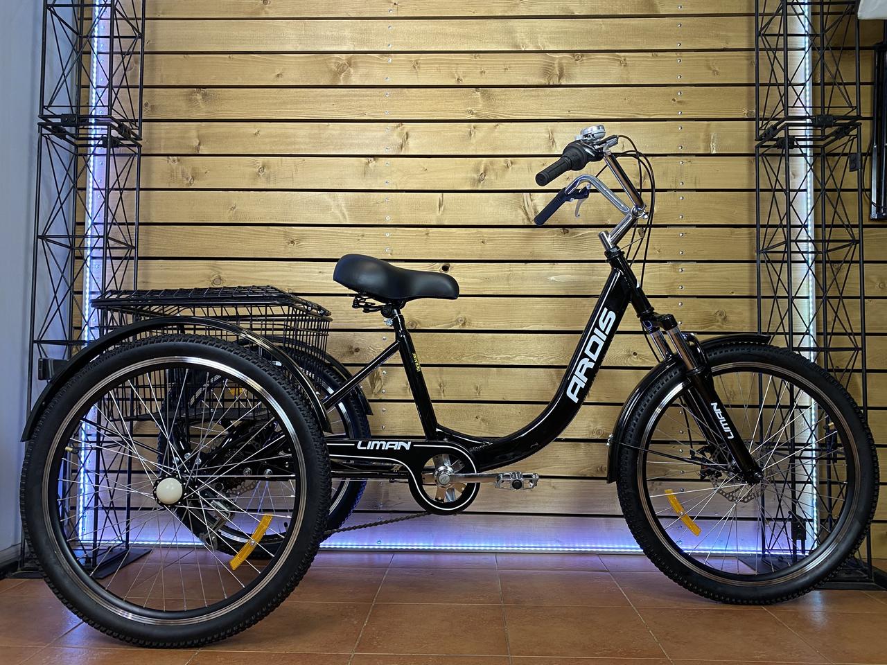 Трехколесный велосипед грузовой Ardis LIMAN 24" черный - фото 1 - id-p1983828078