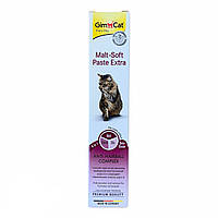 GimCat Malt-Soft Extra 50г - паста для выведения шерсти для кошек Мальт Софт