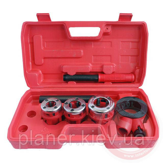 Набір плашок 3 шт. для нарізування різі 1/2"; 3/4"; 1" INTERTOOL SD-8003, фото 1