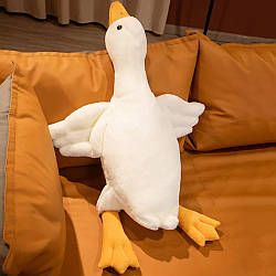 М'яка іграшка подушка Гусак (50-160см), 50см / Плюшева іграшка антистрес / М'яка подушка обіймашка