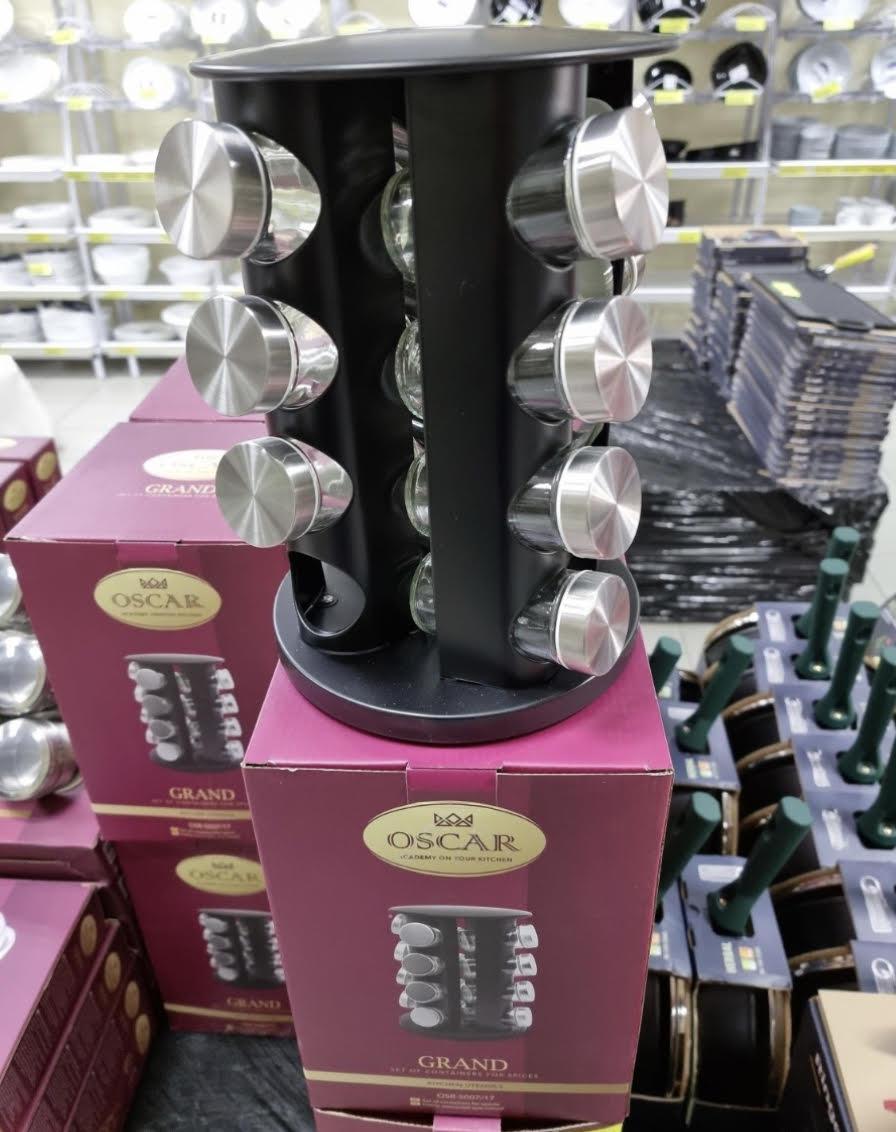 Набір ємностей для спецій Oscar Crand 17 пр. OSR-5007/17, фото 1