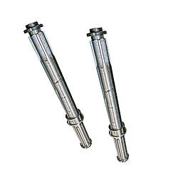 Шліцьовий статичний вал ОГМ-1.5 Комплект вал ОГМ 1 5 з гайками та стопорними шайбами Статичний вал огм