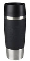 Tefal Термочашка Travel Mug, 360мл, диам60, t хол. 8ч, гор.4ч, нерж.сталь+пластик, чёрный E-vce - Знак