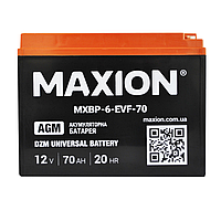 Аккумулятор промышленный Maxion AGM 12V 70Ah L+ (BP-6 EVF 70)