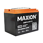 Акумулятор промисловий Maxion AGM 12V 70Ah L+ (BP-6 EVF 70), фото 3