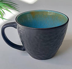 Керамічна кружка бірюзова Голандія 400 мл