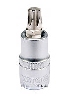 Головка торцева до квадрату 1/2" YATO з насадкою "TORX" Т50, L= 55 мм [40/240]