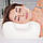 Ортопедична подушка Beauty Balance від зморшок сну та ранкової набряклості  (MEMORY FOAM), шовк бежевий, фото 8