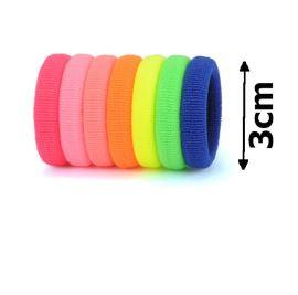 Гумка для волосся 3,0см безшовна мікрофібра колір - мікс, фото 1