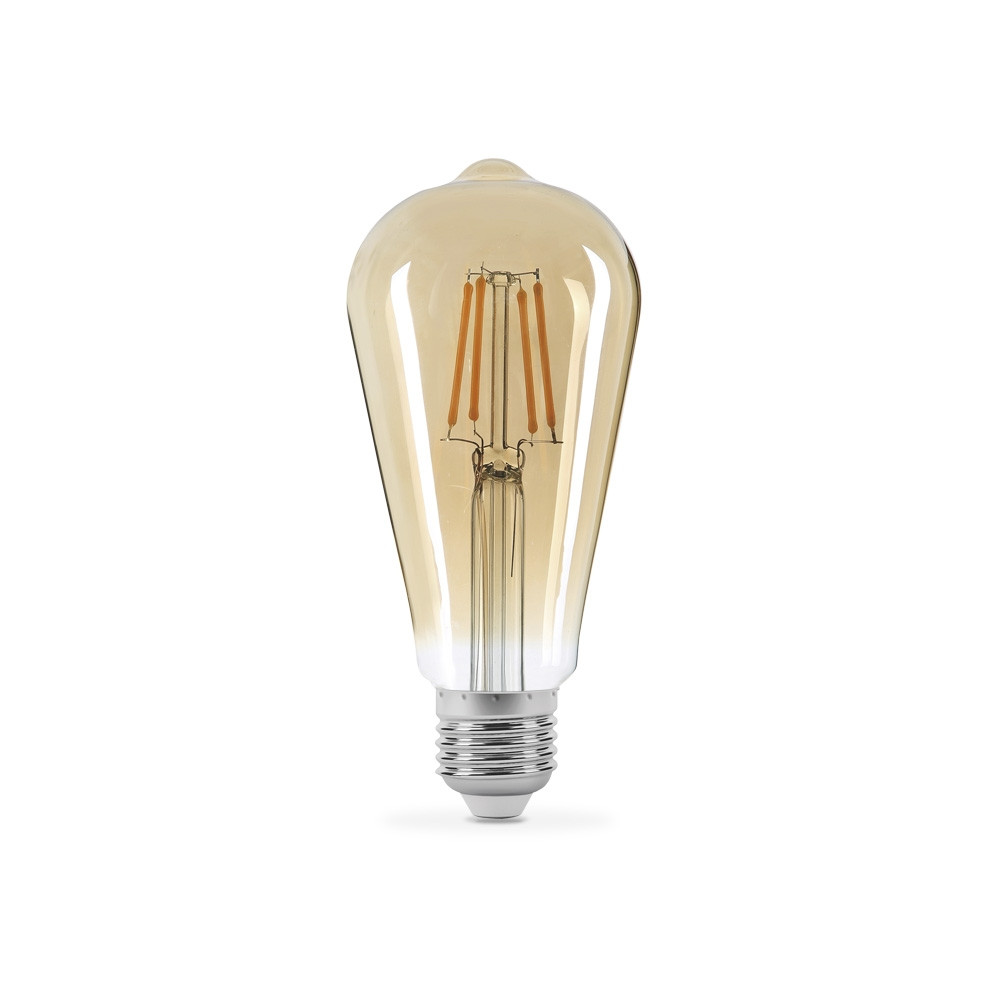 LED лампа Filament 6W E27 2200K бронза