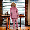 Жіноча піжама великий розмір 58-66, оксамитова піжама з сорочкою і штанами, велюрова 4 кольори, Туреччина, фото 7