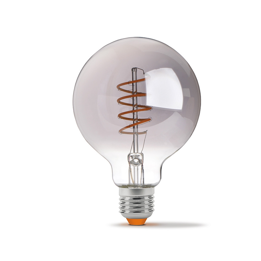 LED лампа Filament G95FGD 4W E27 2100K дімерна графіт