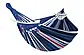 Двомісний садовий гамак з планкою SUMMER Синій XXL 200х150 WCG Shopik, фото 2