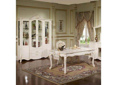 Вітрина біла 4-дверна бароко Афіна