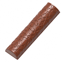 Форма для шоколаду полікарбонатна Напівкруглий батончик з уламками льоду 40 г Chocolate World (12105 CW)