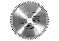 Пильный диск WIDIA для алюминия 210х72Tх30мм YATO YT-6093