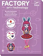 Набор для творчества DJECO Брошь Bunny Girl Factory E-textil 09320